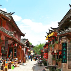 束河古镇-享受暖阳 景点模块