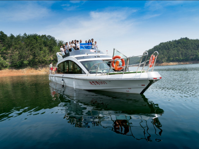 千岛湖1日游晚出发不再错过早餐游艇兜风登私墅山顶观景台俯瞰两大湖