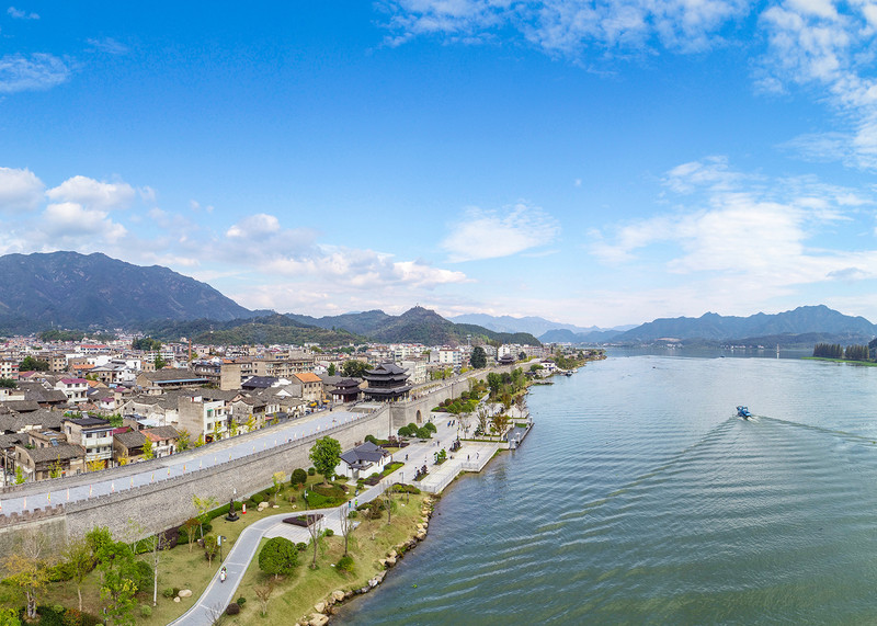 航拍建德梅城古镇 风采依旧不减当年