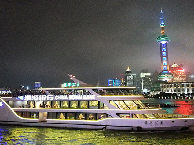 夜游上海豫园 东方明珠 浦江游船 外滩 纯玩 无购物