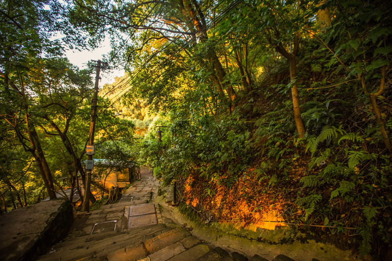 夕阳下的黄葛古道_重庆游记_途牛