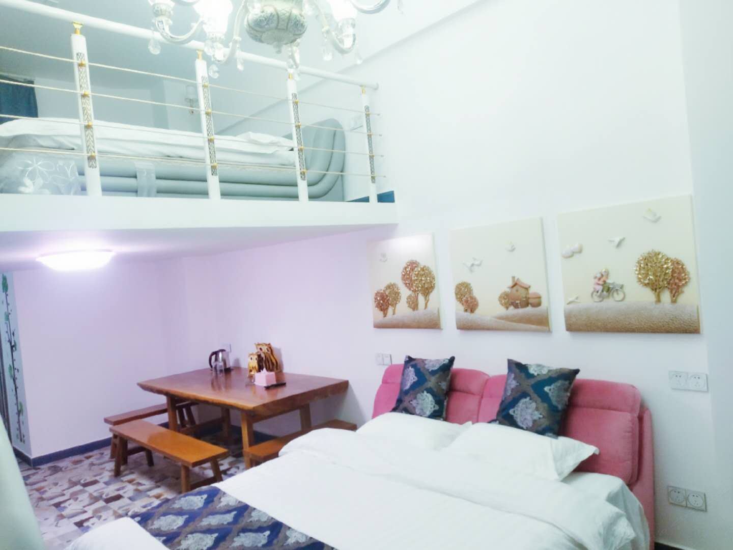 复式loft温馨双床房