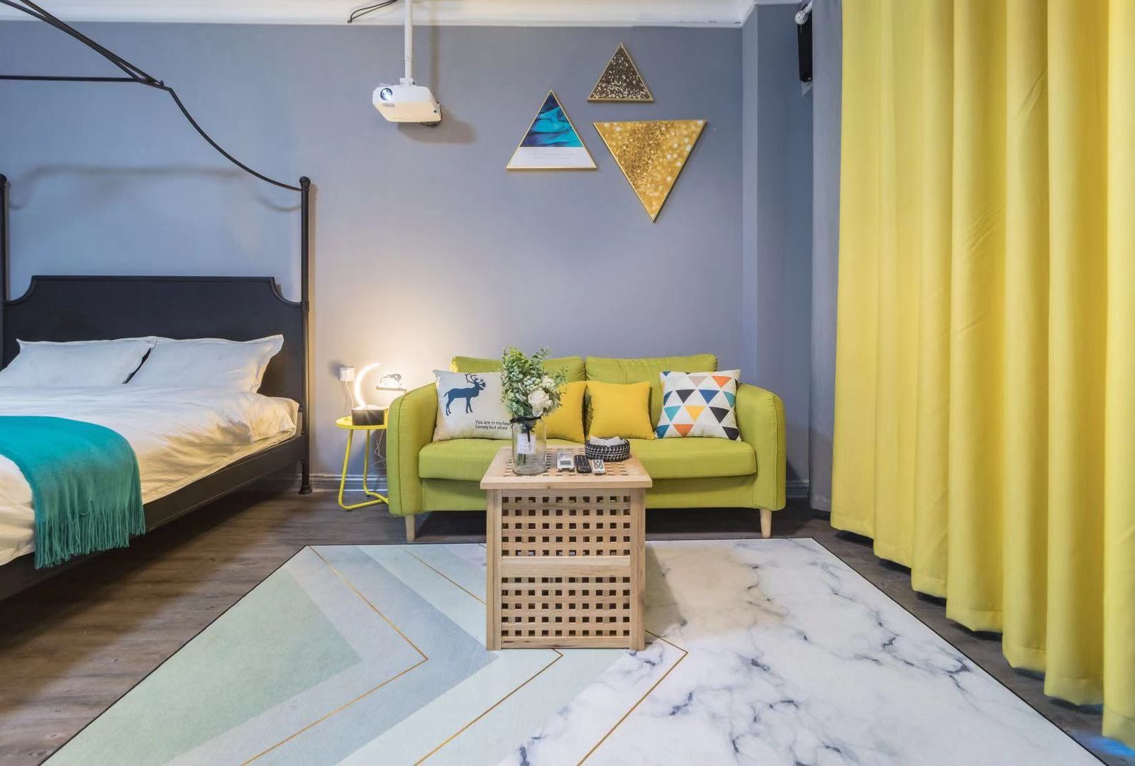 欧式投影大床房