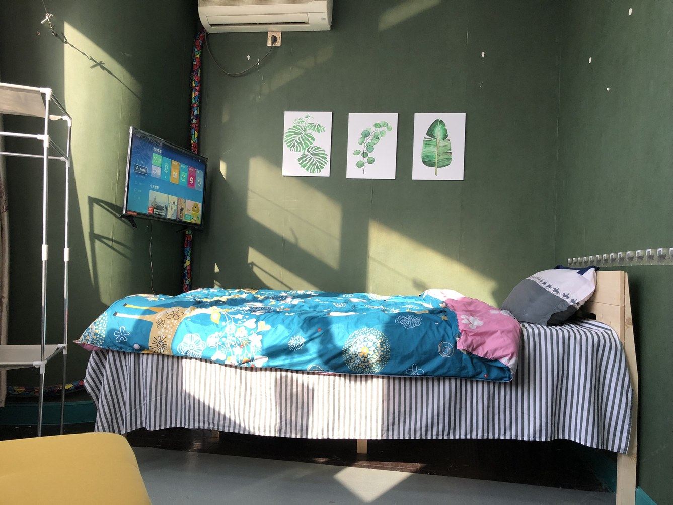 绿色一室大床房