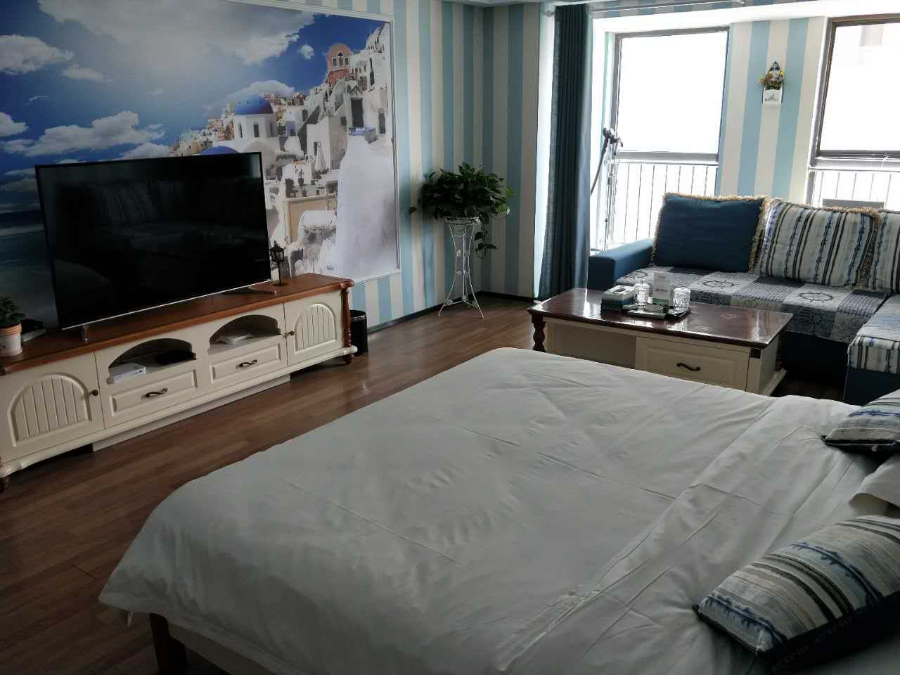 蓝色爱琴海主题房
