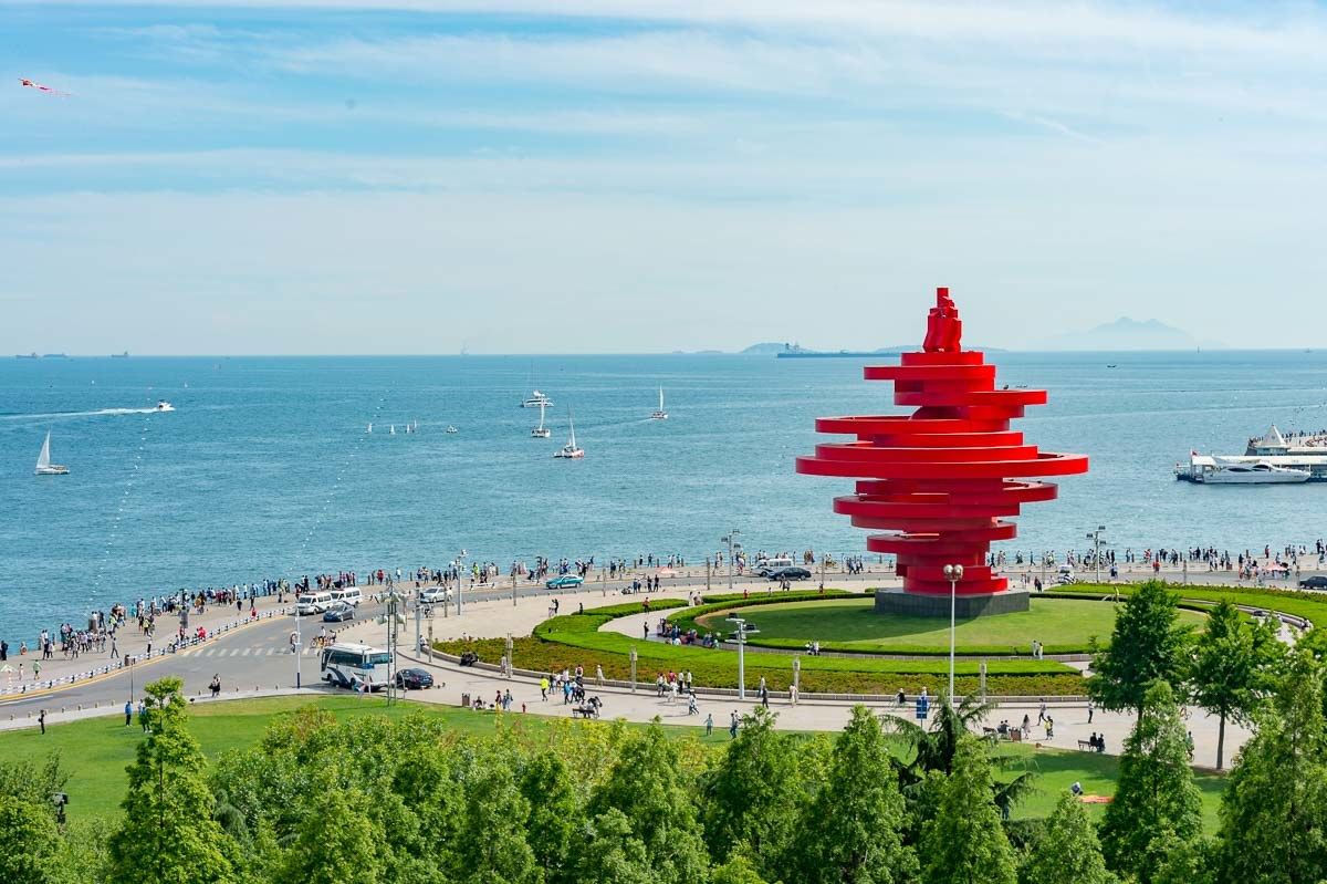 青岛无敌海景阳台看海五四广场奥帆中心普通公寓