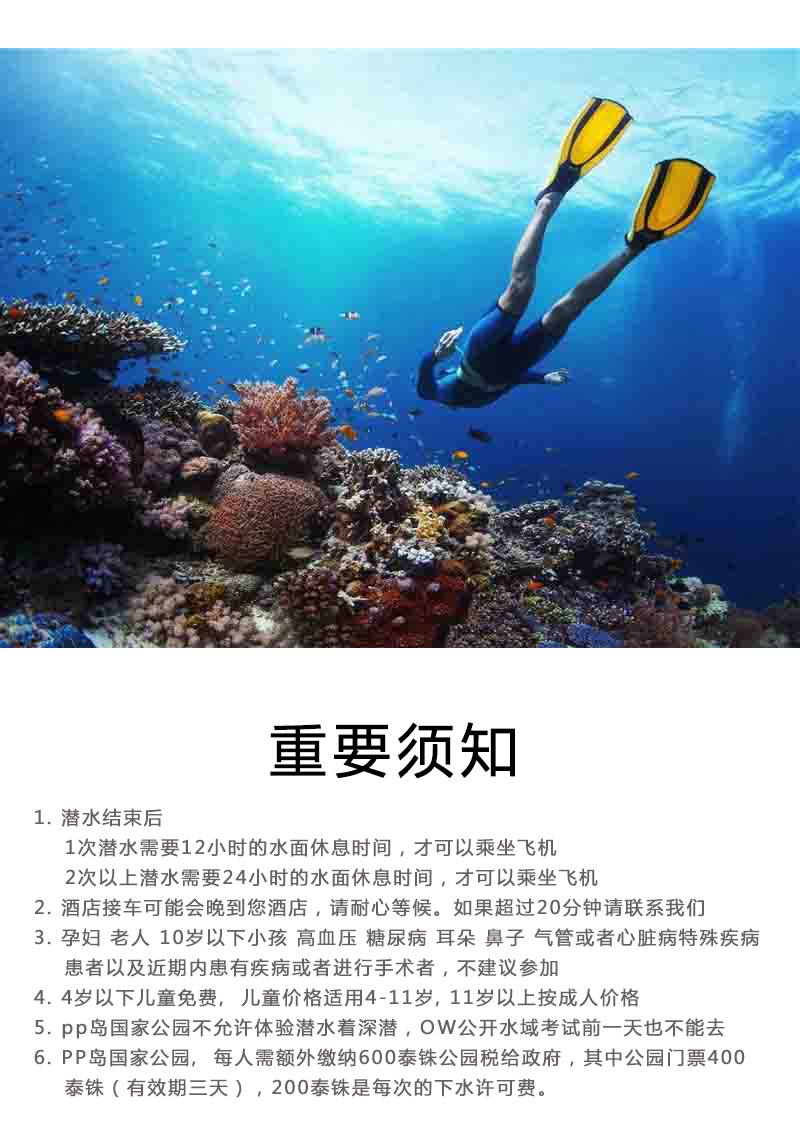 泰国 普吉岛 大黄峰号潜水船pp岛 大小皇帝岛出海一日游 中文导游