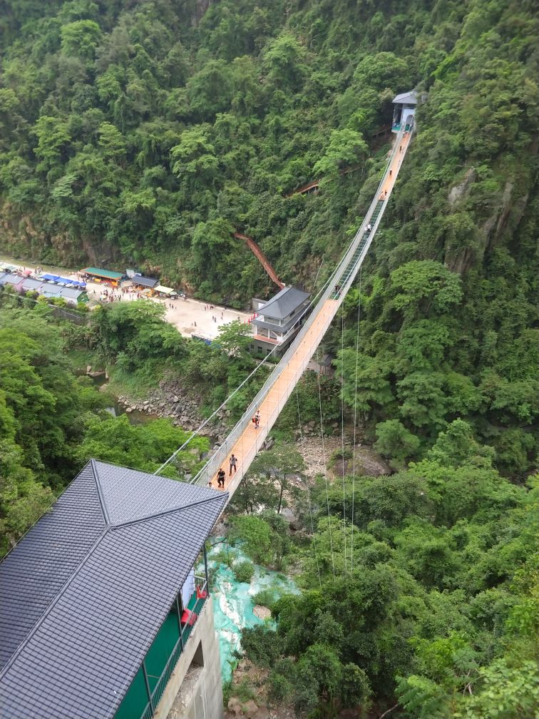  永泰天门山1日游>福州人家门口的玻璃栈道和玻璃天桥