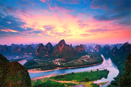 <桂林+阳朔+漓江3日游>盛夏避暑推荐/古东瀑布/漓江20元背景/遇龙河多人竹筏/世外桃源/城徽象鼻山