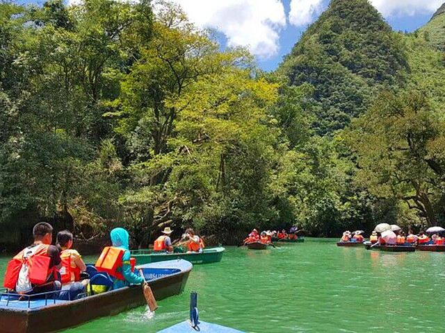 游玩时长:约1小时 荔波小七孔鸳鸯湖