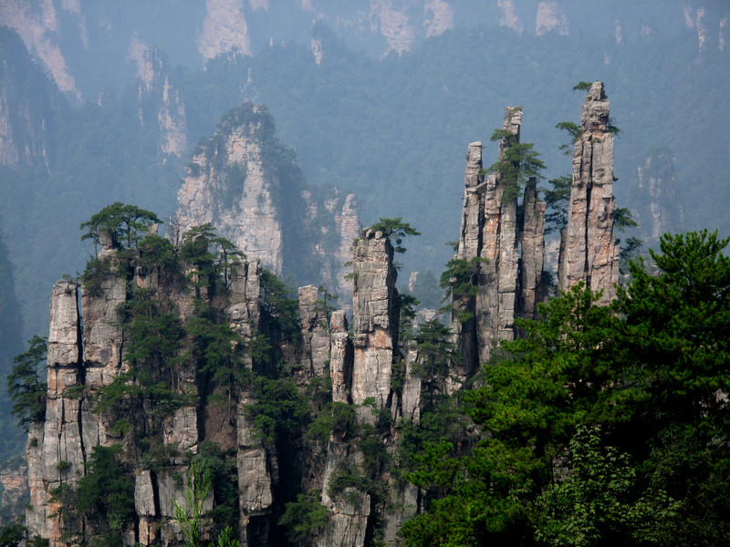 大自然的仙山盆景,中国山水画的原本-张家界