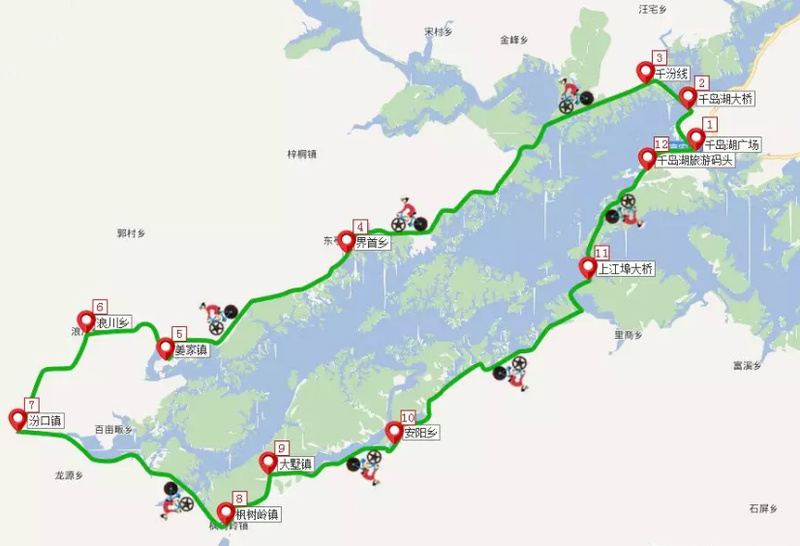 在千岛湖如何选择骑行线路?看这一篇就够了!