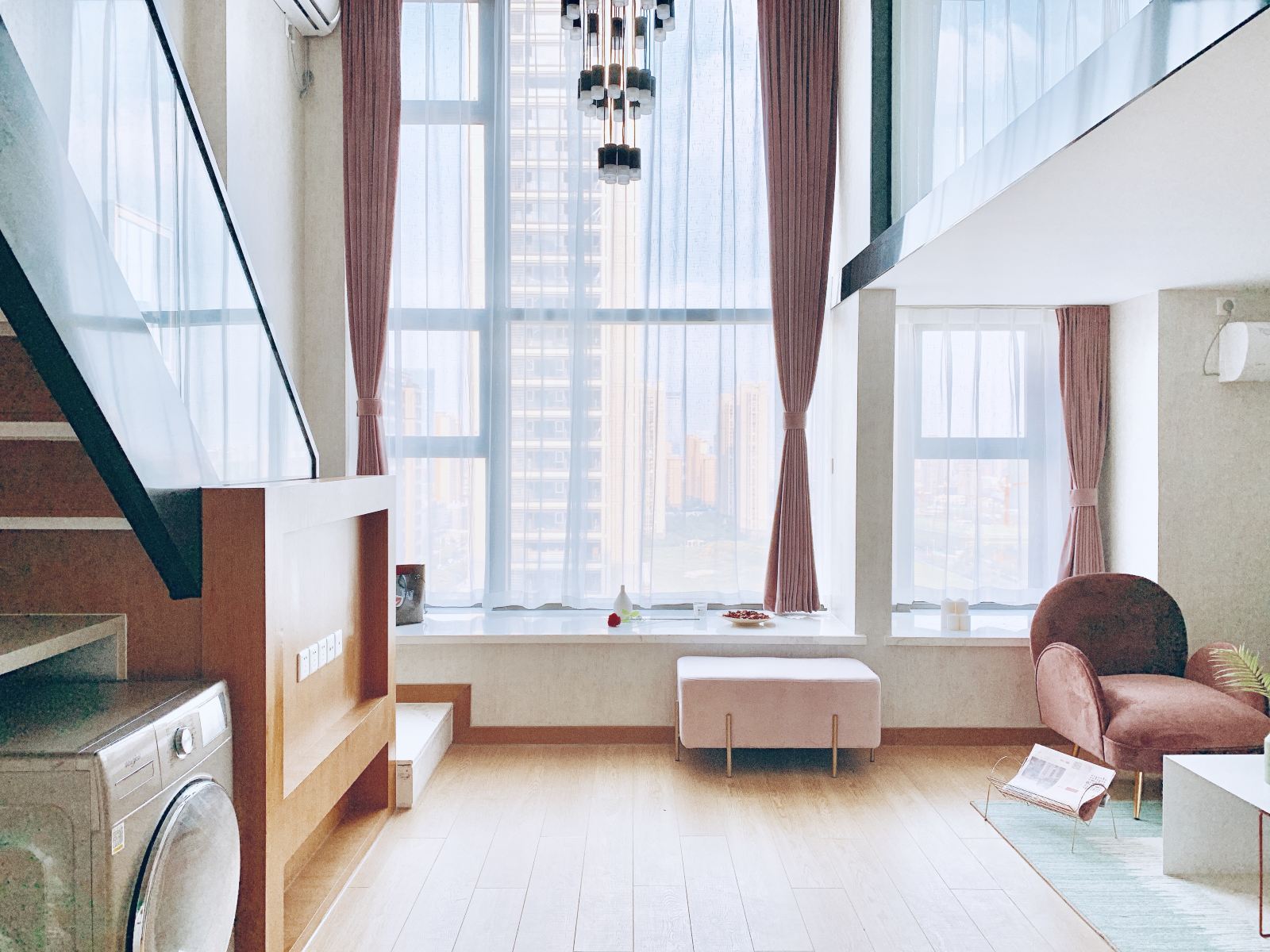 INS风LOFT景观大床房