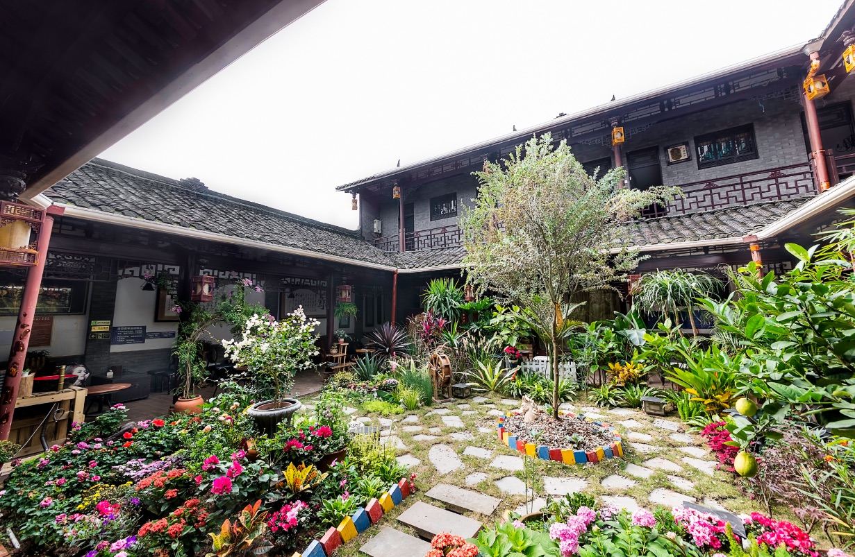 邛崃丽水兰亭度假庭院