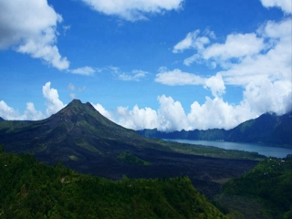 巴厘岛1日游京打马尼火山 巴龙舞木雕象窟或单