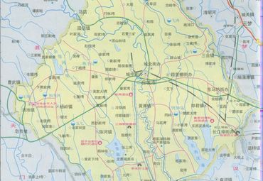 (国) 地图(293)~~湖北省云梦县应城县【长江埠】,图片尺寸:2