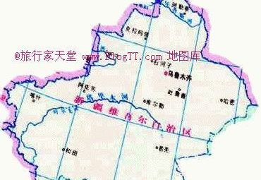 新疆地图图片