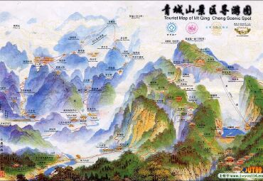 【青城山地图】_青城山在哪里_青城山怎么走_途牛