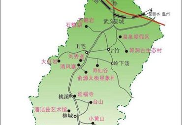 浙江省武义县地图 浙江牛头山地图(武义牛头山森林公园交通地图图片