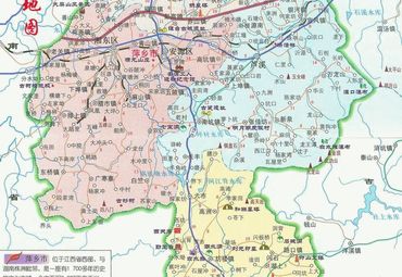 江西萍乡市旅游交通地图