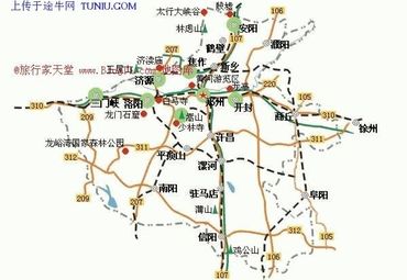 河南省旅游地图图片