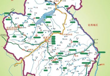甘肃临夏回族自治州旅游景点分布图图片