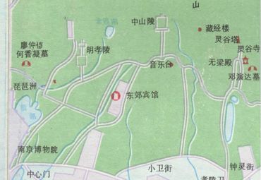 南京中山陵导游图