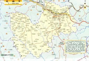 云南楚雄市地图 (2图片