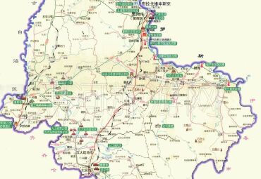 黑河市旅游地图
