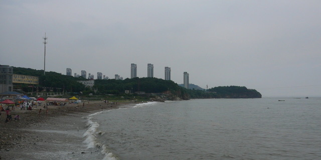 黄金山海水浴场风景图片
