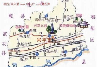 咸阳兴平市地图