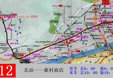 辽宁抚顺12路线路图.