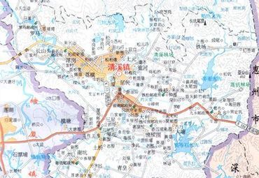 广东东莞清溪镇地图图片