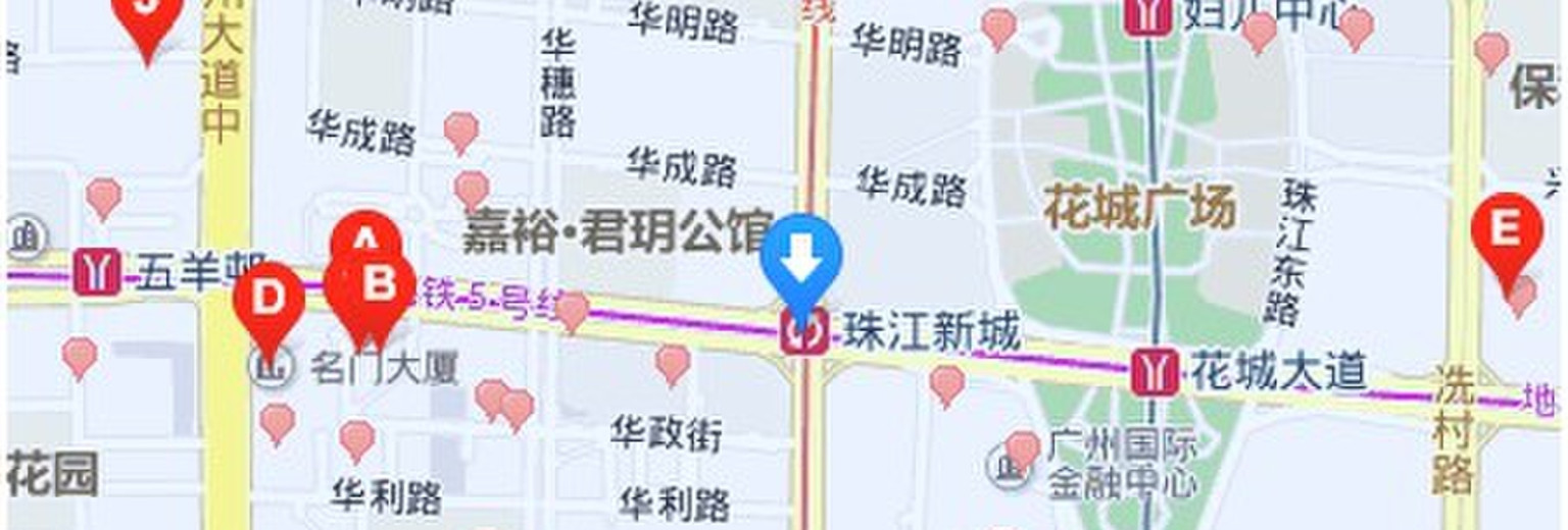 珠江新城地图