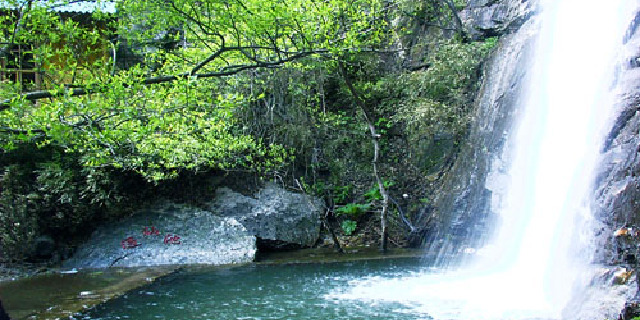 蓝田流峪飞峡风景图片