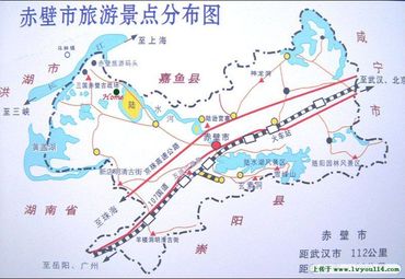 湖北旅游景点地图