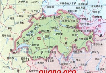 瑞士地图