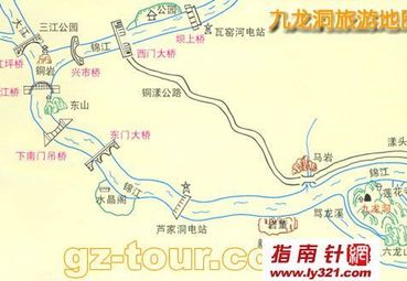 九龙瀑布群风景区地图