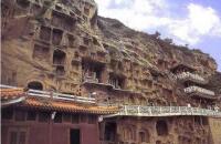 游览夹江千佛崖风景区