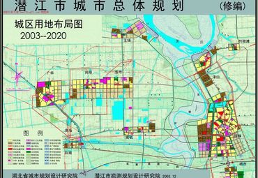 潜江市城区用地布局图.
