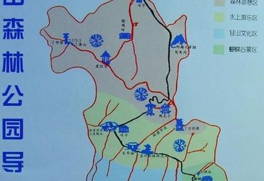 甘山森林公园地图