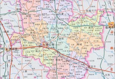 河南周口市地图图片