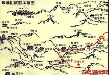 安徽琅琊山旅游示意图