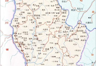 云南昭通巧家县地图图片
