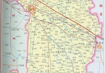 河南周口沈丘县地图图片