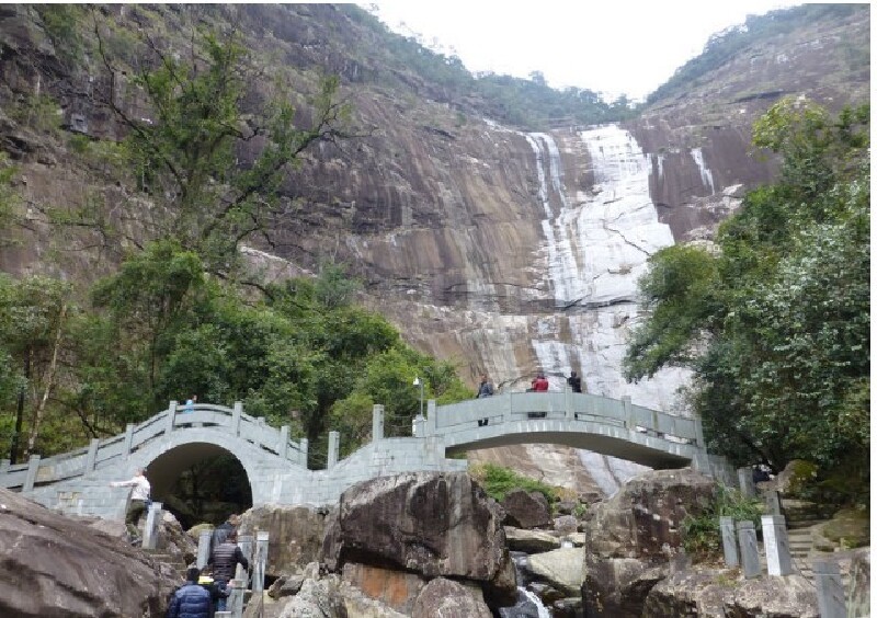 大瀑布景区全景图晓峰大瀑布景区尼亚加拉大瀑布图片; 德化石牛山风景
