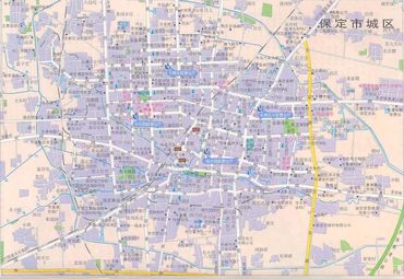 保定市城区地图图片