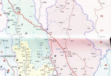 迪庆州地图