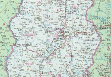 山西省景点分布地图图片