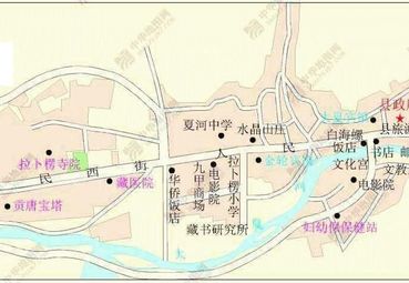 夏河县地图